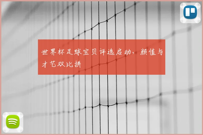 世界杯足球宝贝评选启动，颜值与才艺双比拼